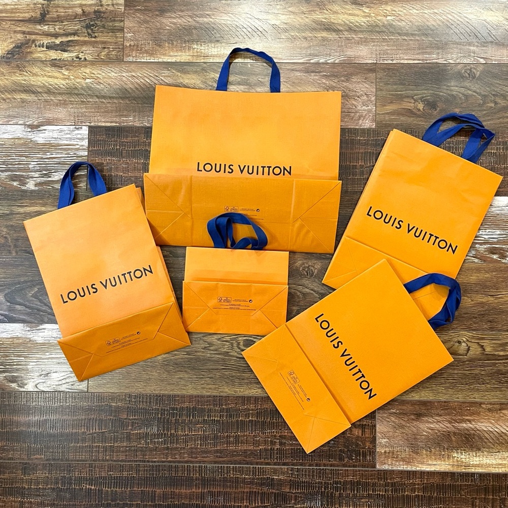 Authentic Louis Vuitton shopping bags. All 5 Bags. Multiple Sizes - Picture 2 of 8